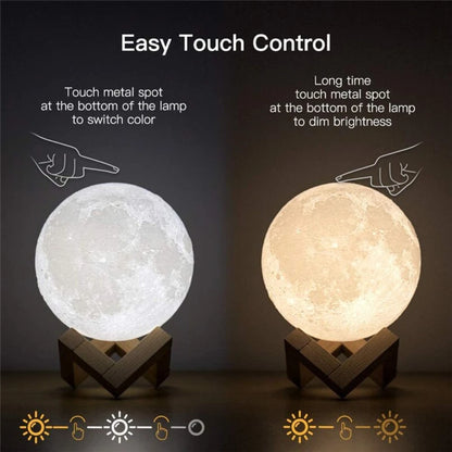 3D Night Light Touch Moon